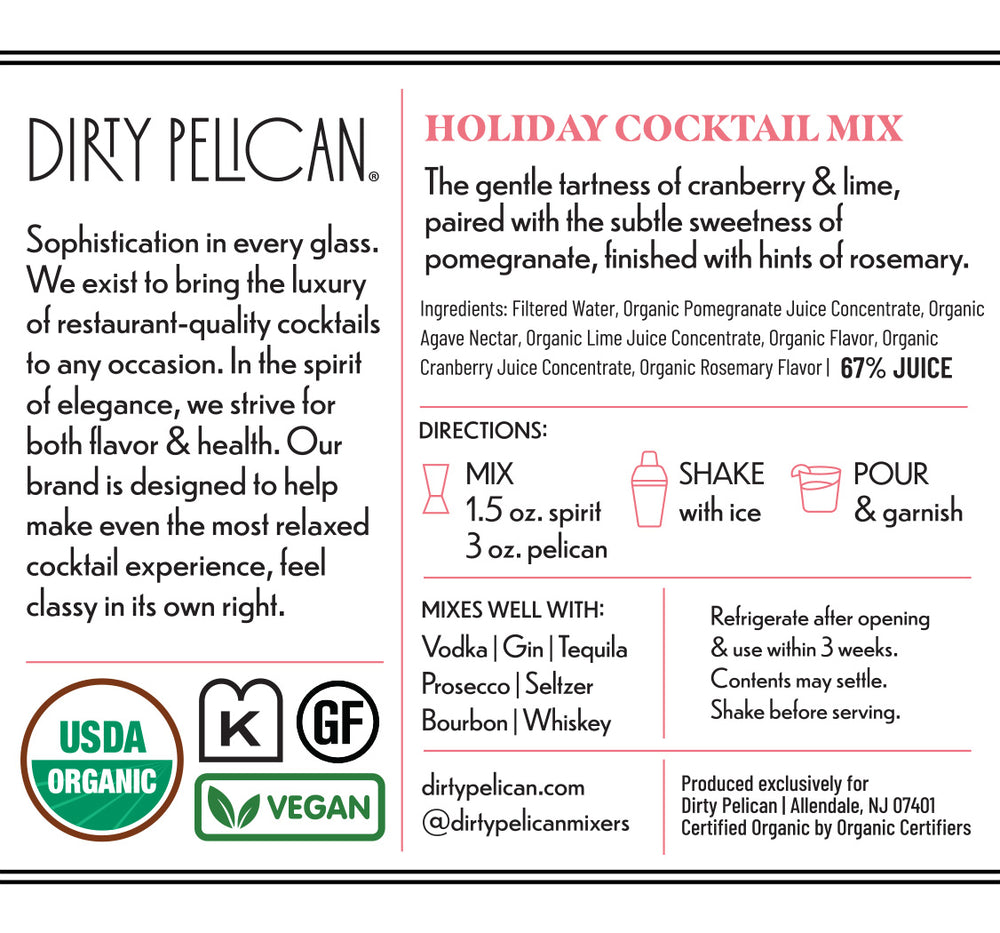 <u>Limited Edition</u> Cranberry Pomegranate Cosmopolitan