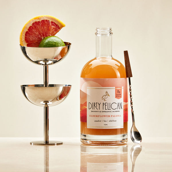 Elderflower Paloma | Organic Cocktail & Mocktail Mixer | Dirty Pelican